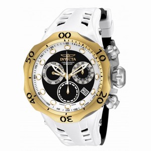 Invicta Venom Reserve Chronograph Black and White Dial White Polyurethane Men's Watch 16991