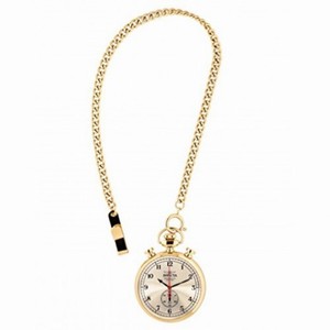Invicta Vintage Champagne Dial Gold-tone Pocket Watch with a Gold-tone Chain 19672