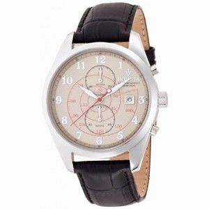Invicta Vintage Chronograph Ivory-tone Dial Black Patent Leather Strap Men's Watch 12386