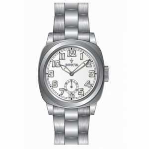Invicta Vintage White Dial Stainless Steel Ladies Watch 14965