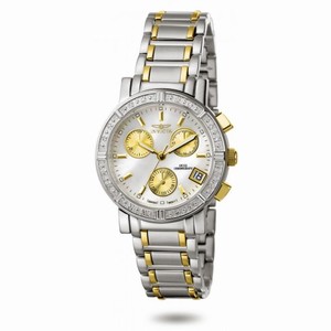 Invicta Wildflower Chronograph Diamond Mother of Pearl Dial Two-tone Ladies Watch 4719