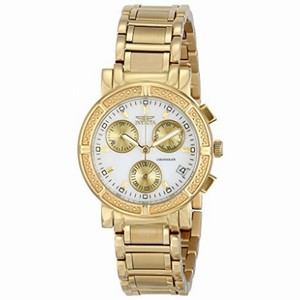 Invicta Wildflower Chronograph Mother of Pearl Dial Gold-plated Ladies Watch 4771