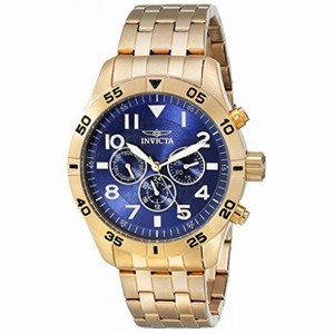 InvictaI- Force Blue Dial Men's Gold Tone Multifunction Watch 19202