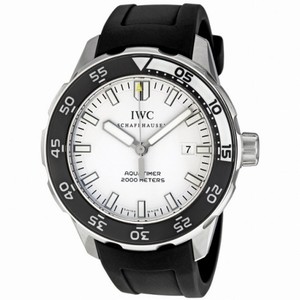 IWC Aquatimer Automatic 2000 White Dial Black Rubber Strap Men's Watch 3568-11