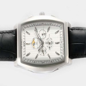 IWC Da Vinci Kurt Klaus IW376204 Black Ostrich Leather Strap Stainless Steel Bezel Midsize Watch