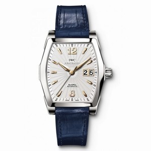 IWC DA VINCI Silver Dial Blue Leather Men's Watch IW452314