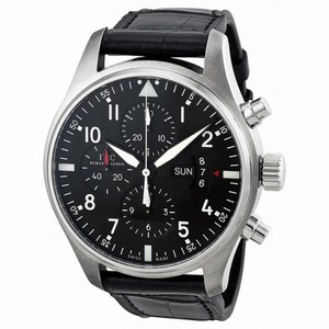 IWC Pilot Black Dial Chronograph Automatic Men's Watch IW377701