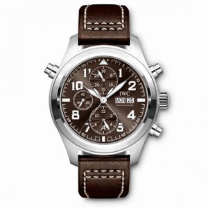 IWC Pilot Brown Dial Automatic Men's Chronograph Watch IW371808