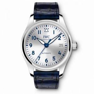 IWC Pilot Silver Plated Dial Automatic Men's Watch IW324003