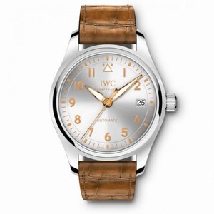 IWC Pilot Silver Plated Dial Automatic Men's Watch IW324005