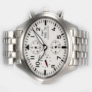 IWC Pilots Spitfire Chronograph IW371705 Midsize Automatic Round Watch