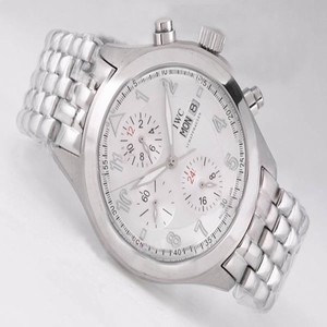 IWC Pilots Spitfire Chronograph IW371705 White Dial Automatic Round Watch