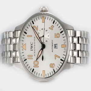 IWC Pilots spitfire Spitfire UTC IW325112 White Dial Stainless Steel Case Round Watch