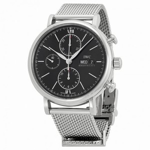 IWC Portfonio Chronograph Automatic Black Dial Steel Men's Watch IW391010