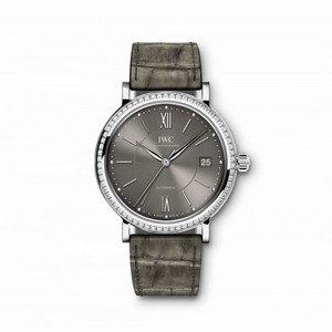 IWC Portofino Anthracite Dial Diamond Automatic Unisex Watch 4581-04