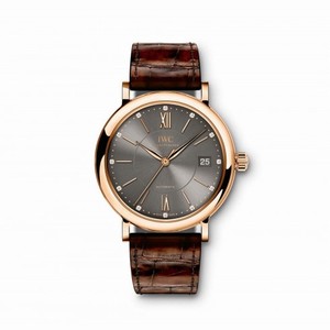 IWC Portofino Anthracite Diamond Dial Automatic Unisex Watch 4581-06