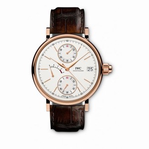 IWC Portofino Monopusher Silver-Plated Dial Chronograph 18K Rose Gold Men's Watch IW515104