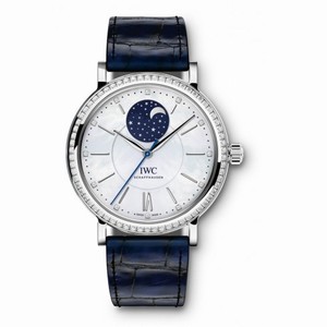 IWC Portofino Mother of Pearl Moonphase Diamond Automatic Unisex Watch 4590-01