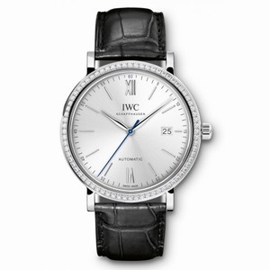IWC Portofino Silver Dial Diamond Automatic Men's Watch 3565-14