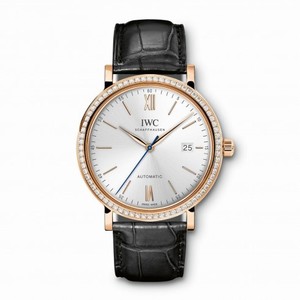 IWC Portofino Silver Dial Diamond Automatic Men's Watch 3565-15