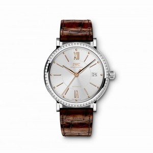 IWC Portofino Silver Dial Diamond Automatic Unisex Watch 4581-03