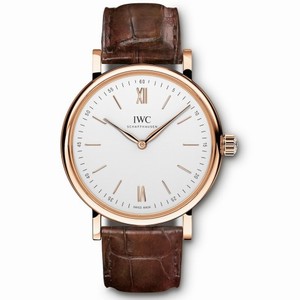 IWC Portofino Silver-Plated Dial 18K Rose Gold Ladies Watch IW511101