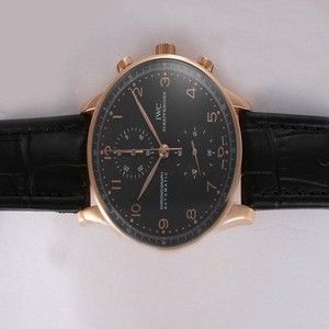 IWC Portuguese Chrono-Automatic IW371415 Automatic 40mm Black Dial Watch