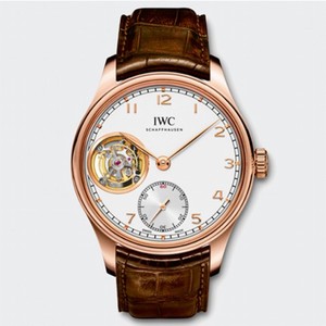 IWC Portuguese Tourbillon Hand-Wound Rose Gold Men's Watch IW546302