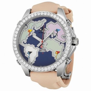 Jacob and Company Diamond Accented Blue Dial Unisex Watch JC124