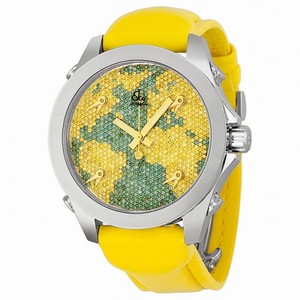 Jacob and Company Five Time Zone Blue and Yellow Diamond Pave Unisex Watch JCM47YB