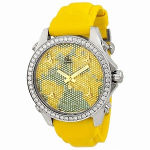 Jacob and Company Five Time Zone Blue and Yellow Diamond Pave Unisex Watch JCM47YB