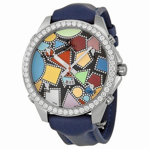 Jacob and Company Five Time Zone Diamond-Accented Multi-Colored Dial Unisex Watch JCM113DA