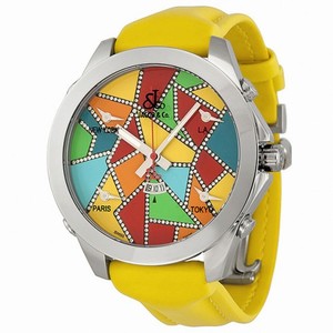 Jacob and Company Five Time Zone Diamond Accented Multi-Colored Dial Men's Watch JC117DA