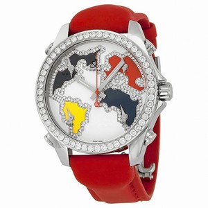 Jacob and Company Five Time Zone Diamond Continent Dial Unisex Watch JCM126