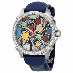 Jacob and Company Five Time Zone Diamond Multi-Colored Dial Unisex Watch JC113DA