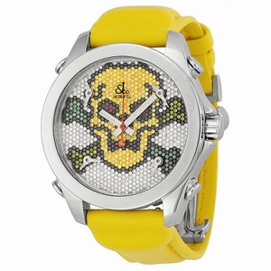 Jacob and Company Five Time Zone Diamond Pave Skull Unisex Watch JCMSKULL1