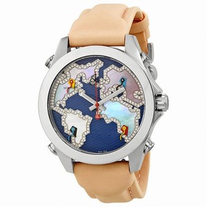 Jacob and Company Five Time Zone Diamond-Accented Blue Dial Unisex Watch JCM124