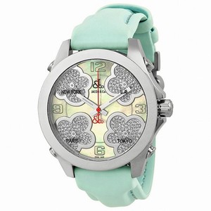Jacob and Company Five Time Zone Mother of Pearl Diamond Pave Unisex Watch JCMATH12