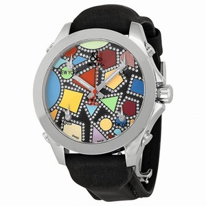 Jacob and Company Five Time Zone Multi-Colored Diamond Accented Dial Unisex Watch JC113DA