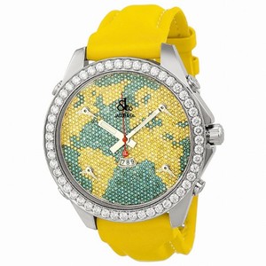 Jacob and Company Five Time Zone Yellow and Blue Diamond Pave Unisex Watch JC47YB