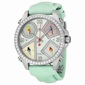 Jacob and Company Five Time Zones Diamond Blue Mother of Pearl Dial  Unisex Watch JCM23DA