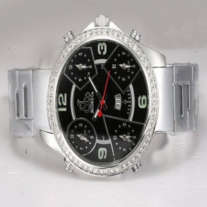 Jacob Co Five Time Zone JC - M2 49mm Quartz Black Dial Watch