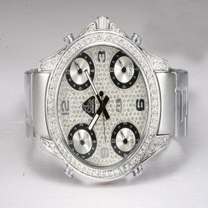 Jacob Co Five Time Zone JC - M34 White Stainless Steel Strap 49mm White Dial Watch
