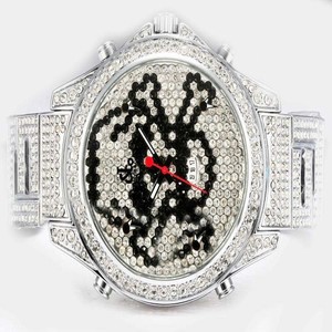 Jacob Co Five Time Zone JC - MSKULL White Dial Quartz Round Watch