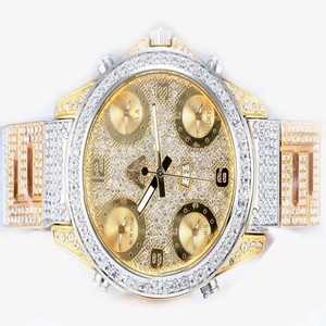 Jacob Co JC - 30P JC-30p 3.25 18K Gold Case Stainless Steel with Diamond Bezel Mens Watch