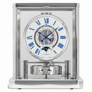 Jaeger LeCoultre Atmos Classic Phases de Lune White Dial Desk Clock Q5112202