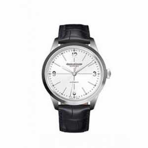 Jaeger LeCoultre Geophysic Automatic White Dial Black Leather Men's Watch Q8008520
