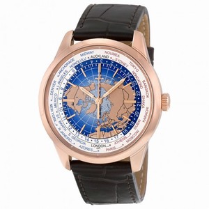 Jaeger LeCoultre Geophysic Universal Time Automatic Blue Lacquer Dial 18kt Pink Gold Men's Watch Q8102520