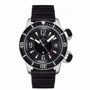 Jaeger LeCoultre Master Compressor Black Dial Titanium Black Rubber Men's Watch Q183T670