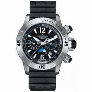 Jaeger LeCoultre Master Compressor Black Dial Titanium Black Rubber Men's Watch Q186T670